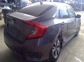 2016 HONDA CIVIC, GRAY, EX-L MODEL, 1.5L TURBO, AT.  A25189